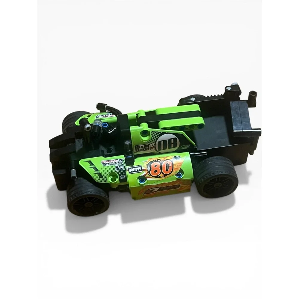 Gamzoo Mechanical Master Racing Car Green Black Building Blocks Toy‎ 80 Decal